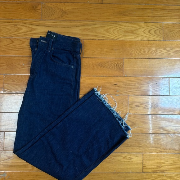 Veronica Beard Women's Dark Blue Flare Jeans - Picture 2 of 3